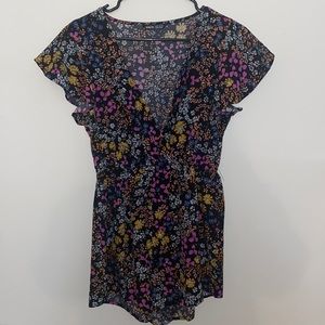 Shein floral romper